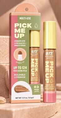 Romantic Beauty Pick Me Up Concealer Brightener 03 Oat Warm Latte 0.11 oz